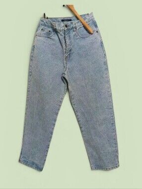 Vintage Bill Blass Easy Fit High Rise Mom Jeans 100% Cotton Perfect Condition10P
